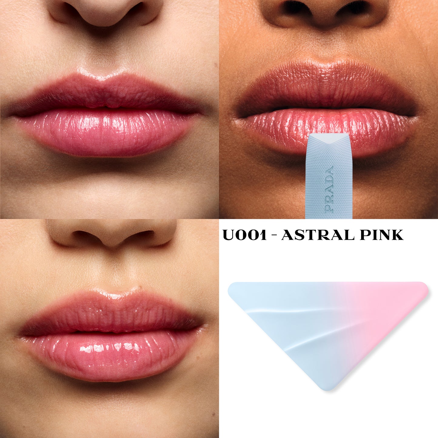Prada Beauty Lip Balm Blushing Care Gift Set (U001 Astral Pink), 3.8g