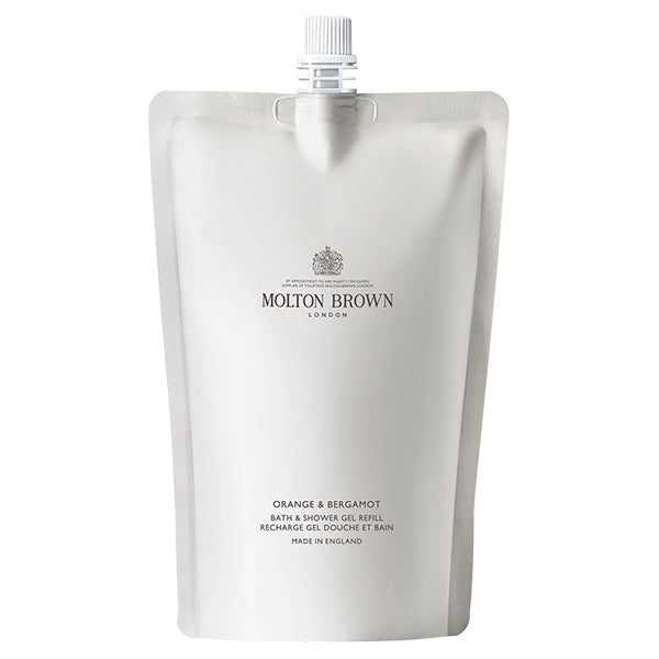 MOLTON BROWN Orange & Bergamot Bath & Shower Gel Refill, 400ml