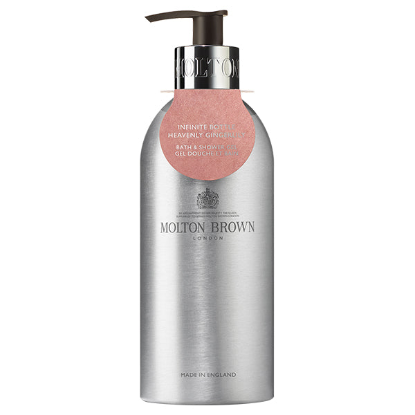 MOLTON BROWN Heavenly Gingerlily Bath & Shower Gel Infinite Bottle, 400ml