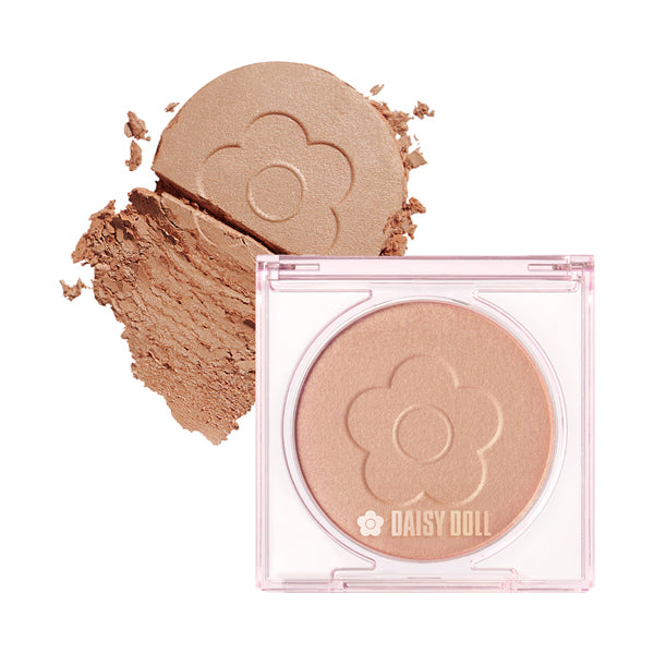 DAISY DOLL by MARY QUANT Powder Blush Bloom, 01 Yugure Cinnamon, 6.3g, Shiny