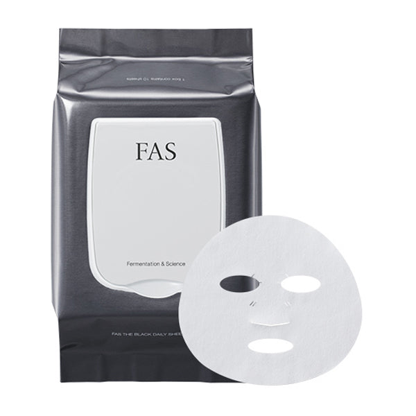 FAS The Black Daily Sheet Mask, 10 sheets