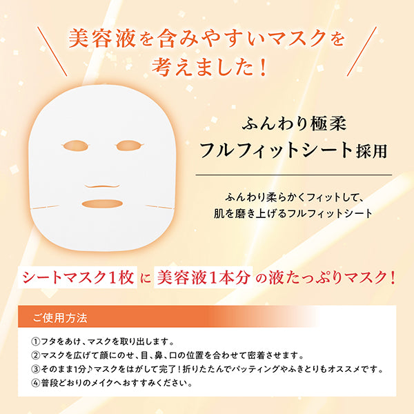 Saborino Mega Shot Morning Glossy Peel Mask CC (Sparkle Sunshine), 7 Sheets