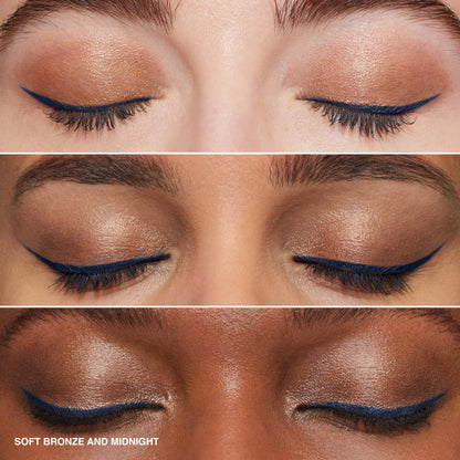 BOBBI BROWN Long-Wear Dual-Ended Cream Shadow Stick Set, Taupe,Electric Plum Soft Bronze,Midnight, 1.6g x 2