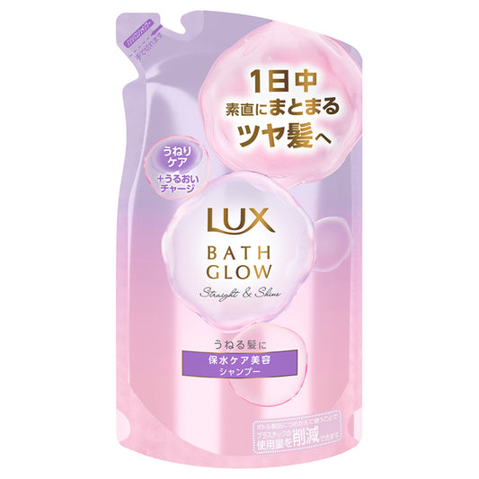 LUX Bath Glow Straight & Shine Shampoo Refill, 350g