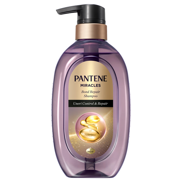 Miracles Frizz Control & Repair Bond Repair Shampoo Pump, 440g, Pink Rose & Mandarin Orange Scent