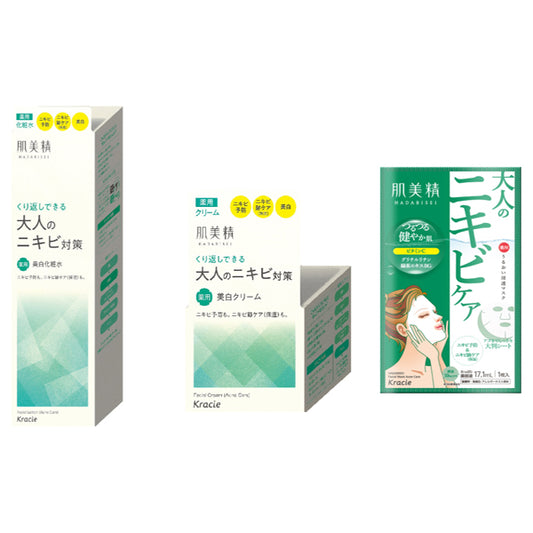 Adult Acne Treatment Set, 200ml + 50g + 1 sheet