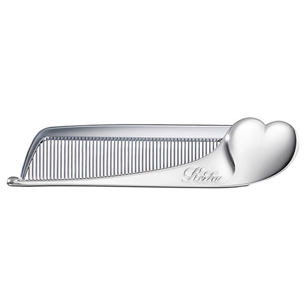 ReFa Heart Comb Aira, Silver, Approx. 127 x 31 x 11 mm (folded)