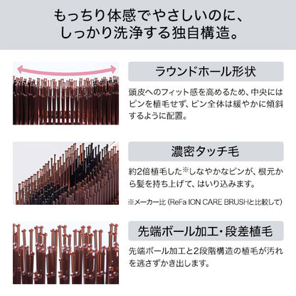 ReFa Ion Care Brush Premium, Black, [Main Unit]