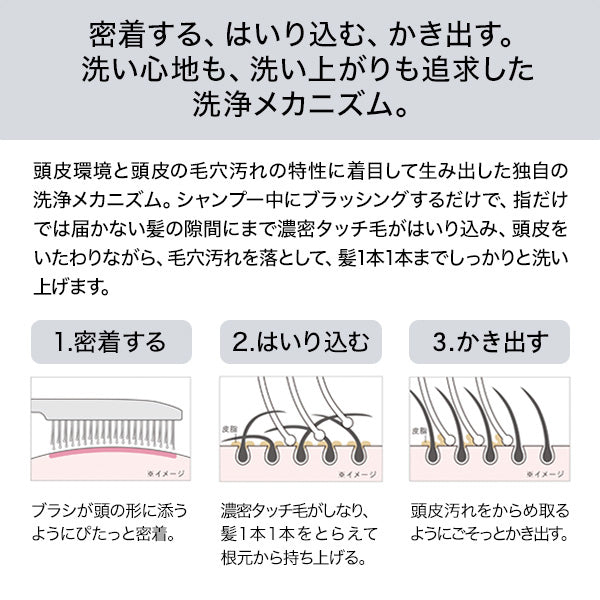 ReFa Ion Care Brush Premium, White, [Main Unit]