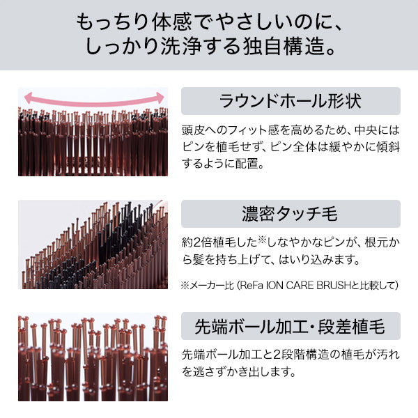 ReFa Ion Care Brush Premium, White, [Main Unit]