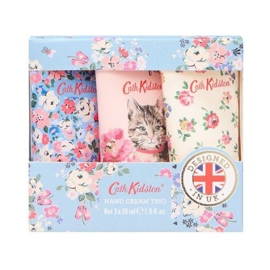CathKidston Hand Cream Trio Clifton Cat, 30ml x 3