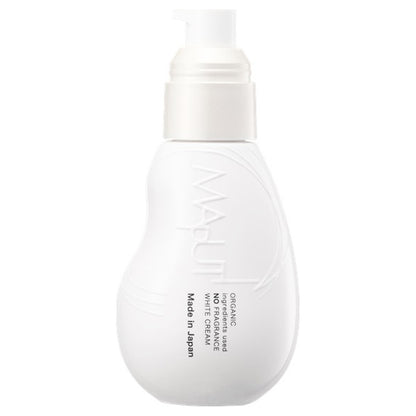 Organic Fragrance-Free White Cream, 100ml, Spreads easily and leaves a moisturized finish, Contains original fragrance