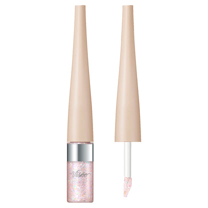VISEE 3D Glitter Eye Liquid, PK-3 Pink Jemi, 3.3ml, Fragrance-free