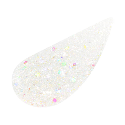 VISEE 3D Glitter Eye Liquid, WT-1 White Jemmy, 3.3ml, Fragrance-free