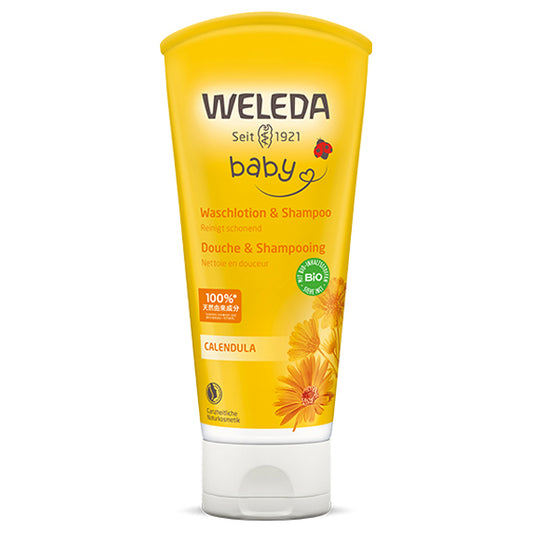WELEDA Calendula Baby Wash & Shampoo, 200ml