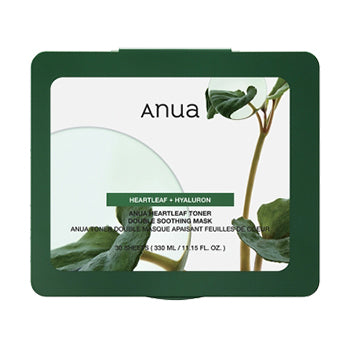 Houttuynia Cordata Toner Double Soothing Mask, 30 sheets, Refreshing
