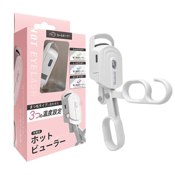 ShinkoQ Hot Eyelash Curler Petal Curl (White), 40g