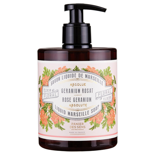 PANIER DES SENS Liquid Marseille Soap (Rose Geranium), 500ml