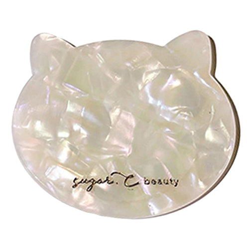 sugar.C beauty Cat Handy Mirror (White), 1 Unit