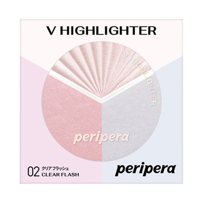 PERIPERA V Highlighter, 02 Clear Flash, 2.2g x 1, 6g x 1