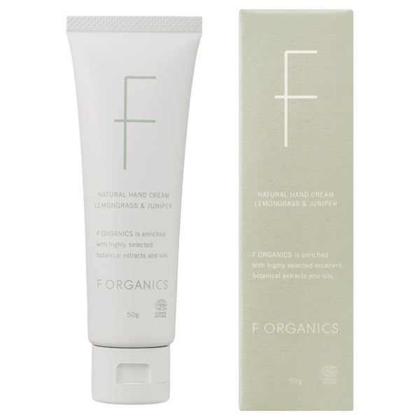 F ORGANICS Natural Hand Cream N (Lemongrass & Juniper), 50g
