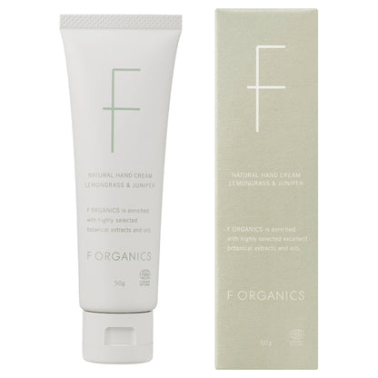 F ORGANICS Natural Hand Cream N (Lemongrass & Juniper), 50g
