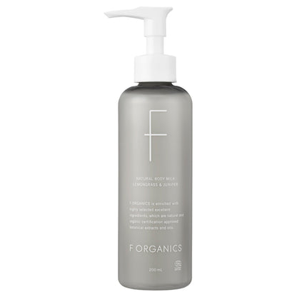 F ORGANICS Natural Body Milk N (Lemongrass & Juniper), 200ml