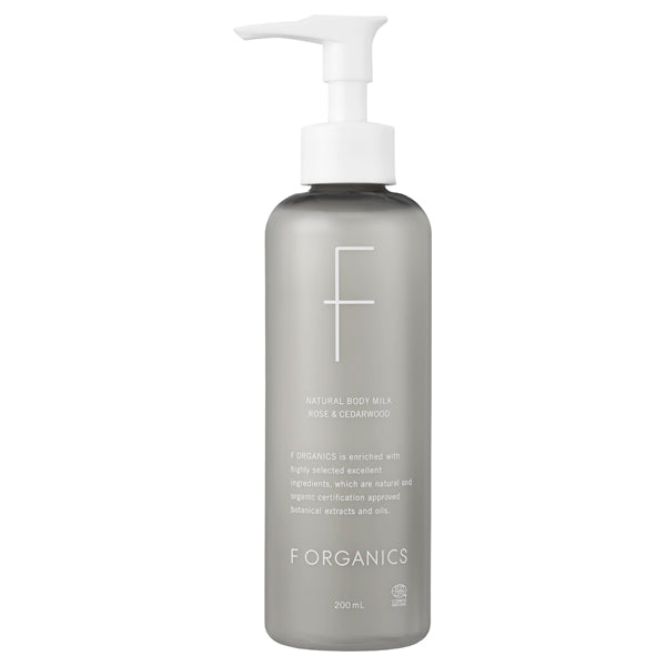 F ORGANICS Natural Body Milk N (Rose & Cedarwood), 200ml