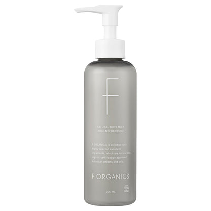 F ORGANICS Natural Body Milk N (Rose & Cedarwood), 200ml
