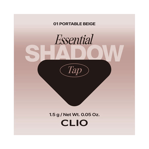 CLIO ESSENTIAL SHADOW TAP, 01 PORTABLE BEIGE, 1.5g