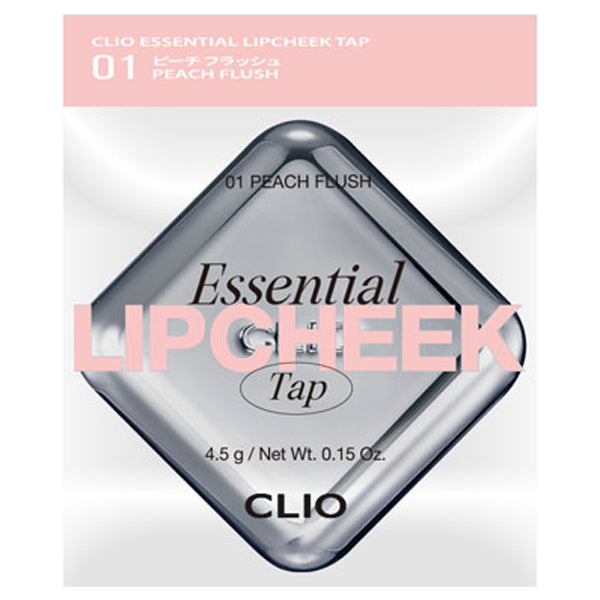 CLIO Essential Lip Cheek Tap, 01 PEACH FLUSH, 4.5g