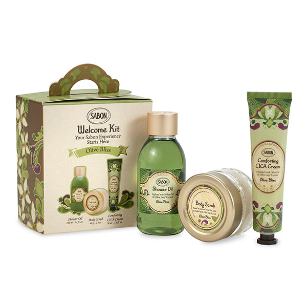 Welcome Kit Olive Bliss, 100ml+60g+30ml