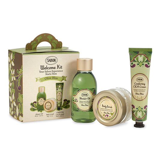 Welcome Kit Olive Bliss, 100ml+60g+30ml