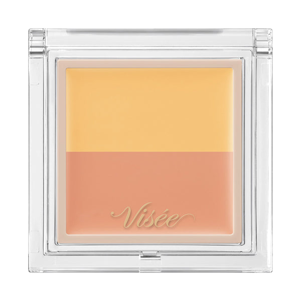 VISEE Color Duo Trick Concealer, 07 Yellow Trick, 2.5g, Fragrance-free
