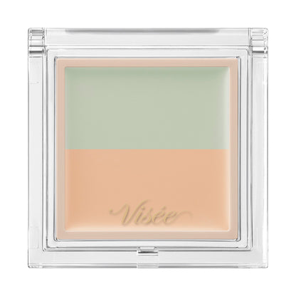 VISEE Color Duo Trick Concealer, 06 Green Trick (Light Beige), 2.5g, Fragrance-free