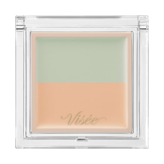 VISEE Color Duo Trick Concealer, 06 Green Trick (Light Beige), 2.5g, Fragrance-free