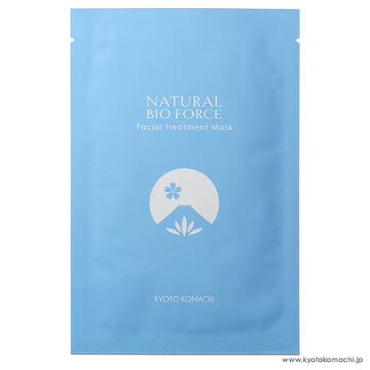 Kyoto Komachi Natural Bioforce Facial Treatment Mask, 23ml x5