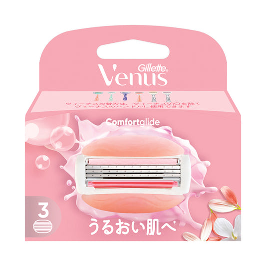 Gillette Venus Comfort Glide Replacement Blades, 3 Pack (White Tea)