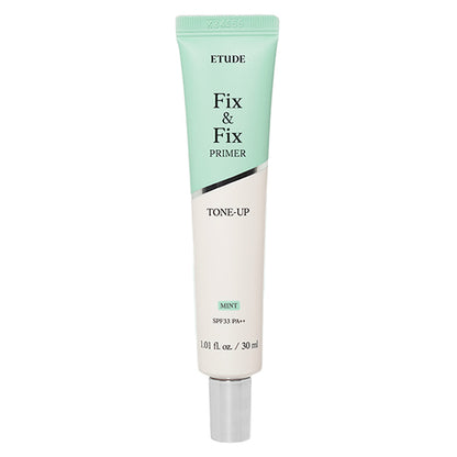 ETUDE Fix & Fix Tone Up Primer, SPF33 PA++, Mint, 30ml