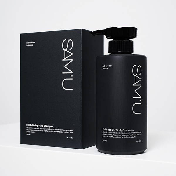 Fully bubbling scalp shampoo, bottle, 490ml