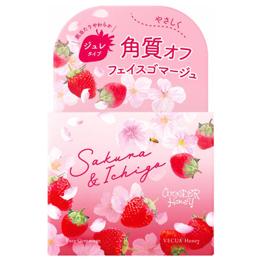 VECUA Honey Wonder Honey Jelly Gommage (Wild Strawberry Sakura), 80g