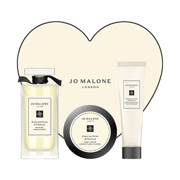 Jo Malone London English Pear & Freesia Bath & Body Set, Limited Heart Box, 95ml