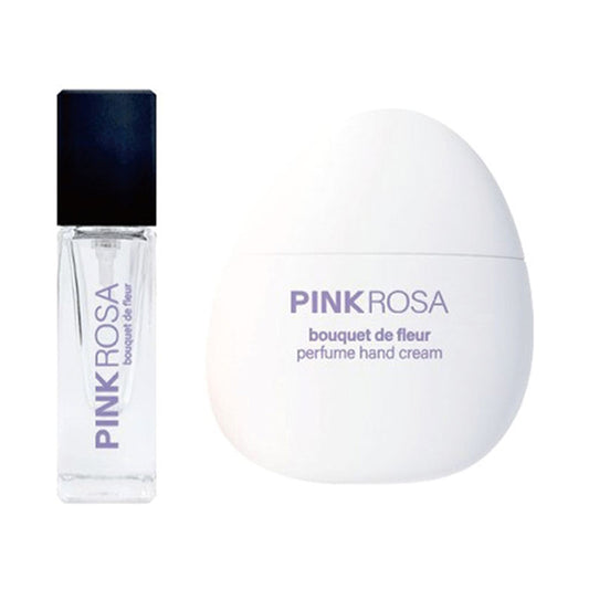 PINKROSA Perfume & Fragrance Hand Cream Set (Bouquet de Fleurs), 5ml + 30ml