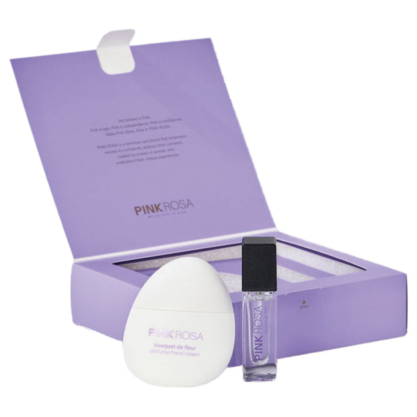 PINKROSA Perfume & Fragrance Hand Cream Set (Bouquet de Fleurs), 5ml + 30ml
