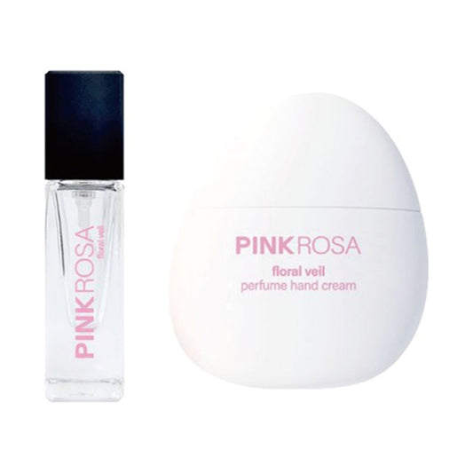 PINKROSA Perfume & Fragrance Hand Cream Set (Floral Veil), 5ml + 30ml