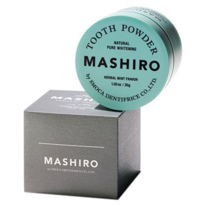 MASHIRO Medicated Whitening Powder, 30g (Herb Mint)