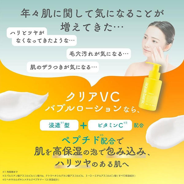 aqua bank Clear VC Bubble Lotion (Refreshing, Fresh Orange Scent), 400ml