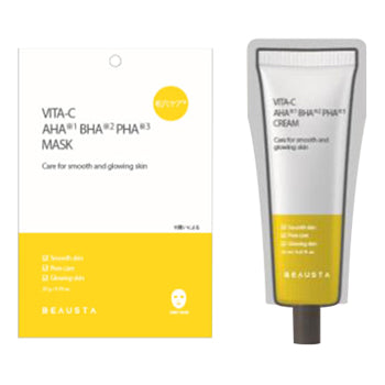 BEAUSTA Dual Formula Mask & Cream Set (Vita C x AHA BHA PHA)