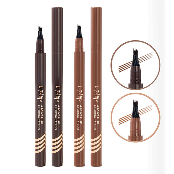 LIPHIP 4 Point Pure Eyebrow Tattoo Pen (Light Brown)