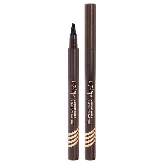 LIPHIP 4 Point Pure Eyebrow Tattoo Pen (Dark Brown)